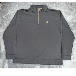 Mack by Horn Legend Mens 2XL Black Micro Check Quarter Zip Performance Pullover